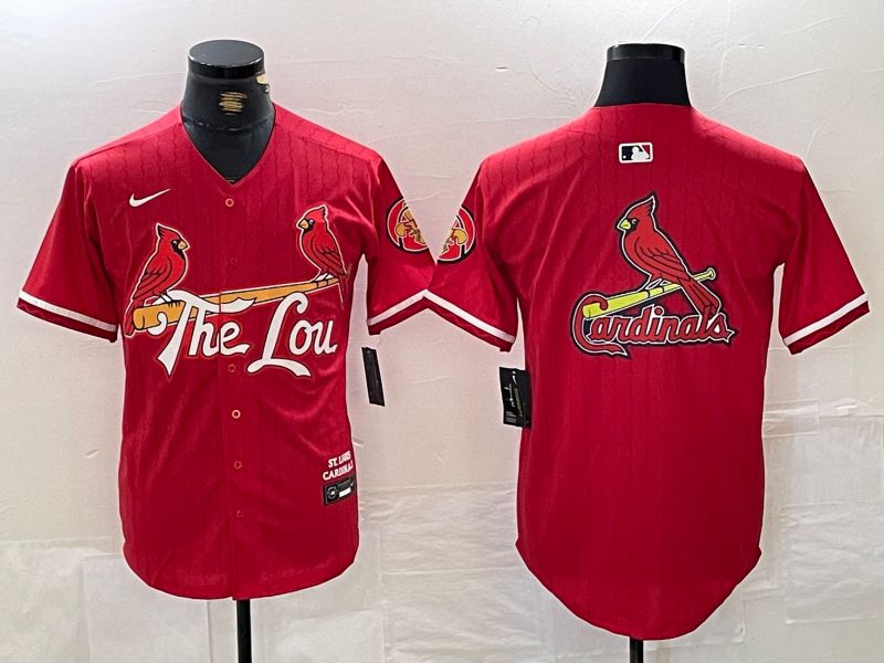 Men St.Louis Cardinals Blank Red City Edition 2024 Nike MLB Jersey style 1->st.louis cardinals->MLB Jersey